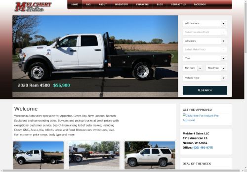 Appleton Auto Sales Home Page